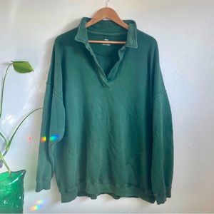 Aerie green sweatshirt